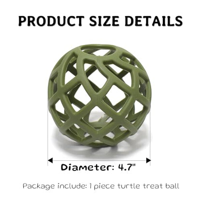 Tortoise Treat Ball Toys, Tortoise Habitat Accessories, Turtle Feeder Ball, Toys for Aquatic Turtle Tank Accessories