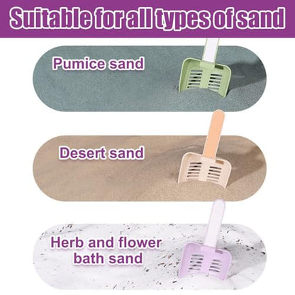 MiOYOOW Hamster Litter Scoop, Plastic Sand Shovel Small Animal Mesh Scooper for Guinea Pig Hamsters Gerbils Small Animals - color: light pink