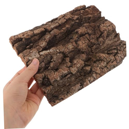 Luxshiny Natural Cork Bark Background Reptile Tank Backdrop Wall Decor for Chameleon Gecko Bearded Dragon Turtle Snake Terrarium Climbing Habitat