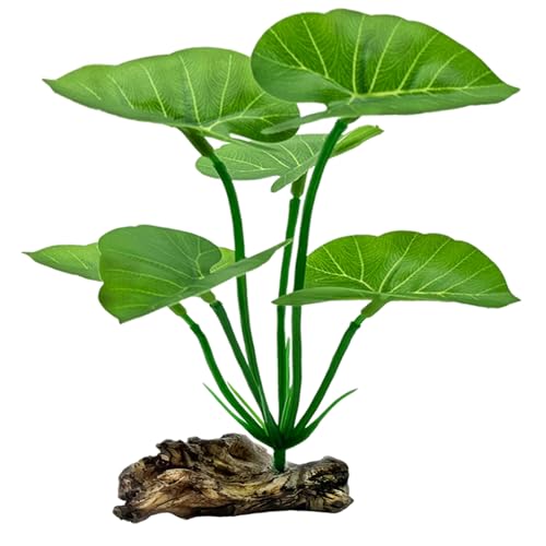 Aquarium Plants Betta Fish Tanks Decor 6-in Soft Aquarium Decorations Silk Fish Tanks Plants Fish Tank Decorations Accessories Goldfish Bowl & Reptile Plants Driftwood - color: B (1-pack)