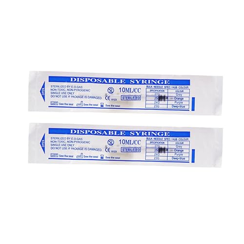 20 Pack 10ml Syringe for Liquid Without Needle,Syringe with Cap,Individually Wrapped,Measurement for Scientific Labs,Measuring Liquids,Pet Feeding,Oil or Glue Applicator (A 20 Pack 10ml) Straight Mouth - size: A 20 Pack 10ml