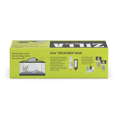 Zilla Low Profile Reptile Terrarium Fixtures Single,Black - size: 1 Count (Pack of 1)