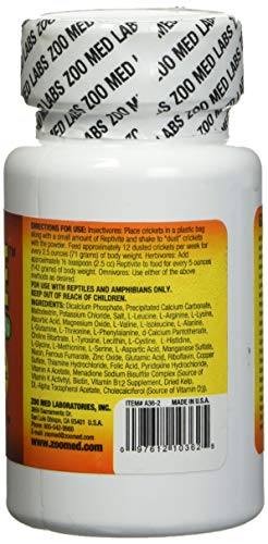 Zoo Med Reptivite Reptile Vitamins (Pack of 2) - size: 2 Ounce (Pack of 2)