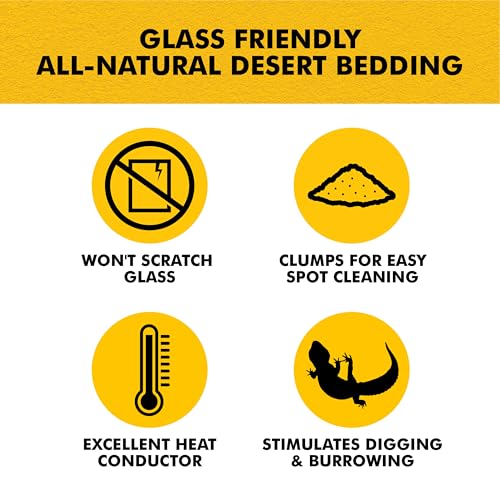 Zilla Desert Bedding, Substrate for Reptile Terrariums, Ideal for Bearded Dragons, Uromastyx, and More, 10 Quarts