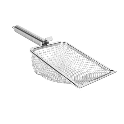 Cat Litter Scoop Stainless Steel, Rustproof Shovel with Hook, Easy to Clean and Hang - Durable Material, Fine Holes for Efficient Waste Removal, Ideal for Cats and Reptiles
