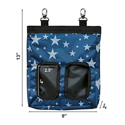 Hanging Hay Feeder Bag for Guinea Pigs, Bunnies, Chinchillas. Stars - color: Stars