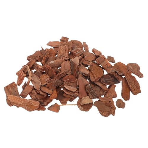 Mikikit Natural Reptile Bark Bedding for Terrariums 1kg Decor Bark Chips for Tortoises Lizards and Snakes Substrate for Reptile Habitats