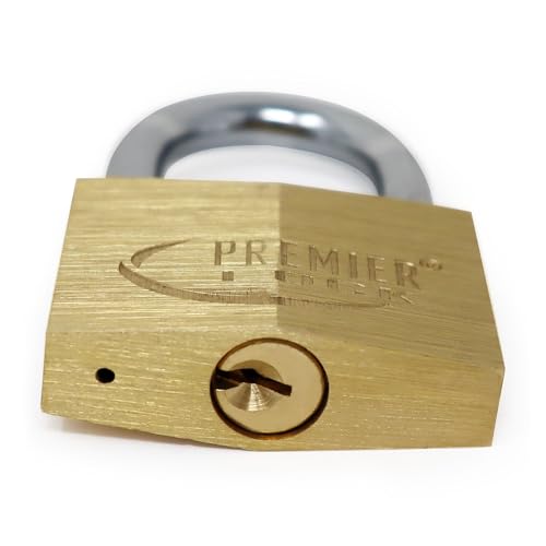 Premier Lock SBP07 Solid Brass Padlocks, 1-3/4-Inch, 1-Pack - size: 1-3/4-Inch, 1-Pack