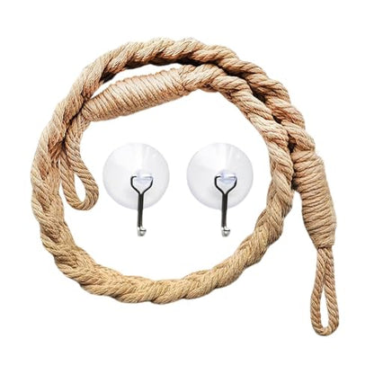 Hermit Crab Toys - Climbing Jute Rope, Reptile Tank Ladder Natural Fiber Hanging Vine Accessory | Stimulating Terrarium Habitat Enrichment Activity Bridge for Lizards Geckos Snakes - color: Rope