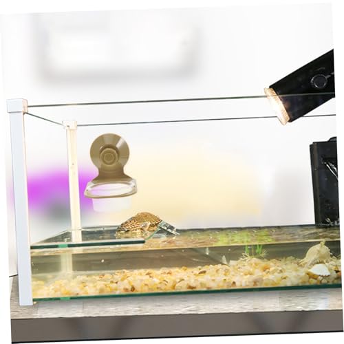 POPETPOP Reptile Feeding Cup Suction Cup Food and Water Dish for Tortoises Geckos and Lizards Easy Clean Spacious Design Tip Function for Terrarium Use