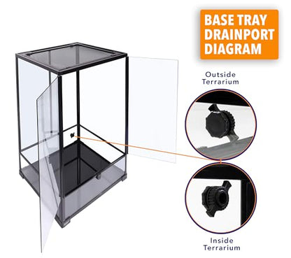 Carolina Custom Cages, 24Lx18Wx36H Tall Medium Terrarium; Easy Assembly - size: 24Lx18Wx36H