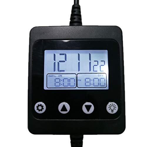 Aquarium Light Timer Fish for Light Controller and Dimmer 24 Hour Program for 5V-30V Sunset Simulation