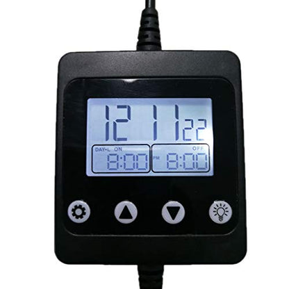 Aquarium Light Timer Fish for Light Controller and Dimmer 24 Hour Program for 5V-30V Sunset Simulation