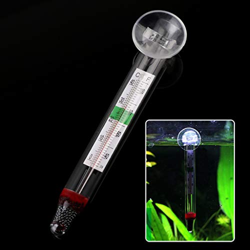 10 Pieces Aquarium Floating Thermometer Fish for Tank Thermometers Easy to Read No Messy Wires Suck Inside of Terrarium Aquarium Fish Tank Digital Scale Stick on Thermostat Thermometer Strip Display