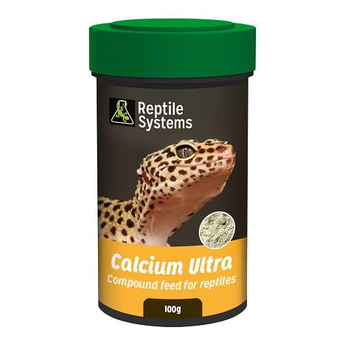 Reptile Systems À La Carte Reptile Calcium Ultra – 3.5 oz Micro-Fine Calcium Supplement for Reptiles & Amphibians – Easy to Sprinkle – Supports Bone Strength & Feeding Routine