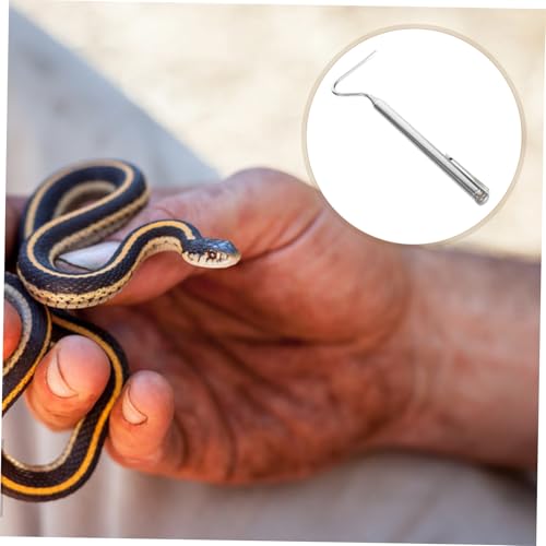 BESPORTBLE Retractable Snake Grabber Tool Durable Stainless Steel Reptile Catching Hook for Safe Handling of Snakes and Other Reptiles Collapsible Design for Easy Storage and Transport