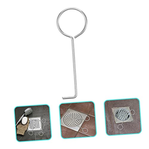 10pcs Floor Drain Handle Hook Drain Lifting Hook Tub Hair Catcher Tub Extractor Strainer Lifting s Tool Remover Stainless Steel Metal