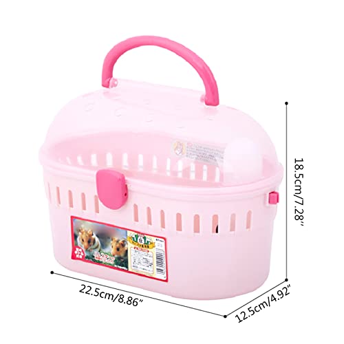 Portable Travel Hamster Cage for Carrier Breathable Outdoor for Hamster Small Animals Vacation Easy to Comfortable
