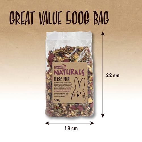 Naturals Rosewood Herb Plus Small Animal Treat (500g)