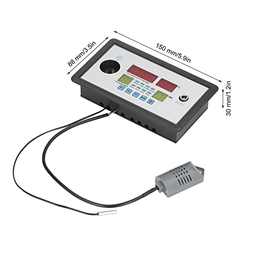 Zerodis Poultry Incubator Thermostat, Humidity and Temperature Intelligent Egg Incubator Thermostat Reptile Incubator Thermostat Incubator Thermostat for Duck Goose Eggs