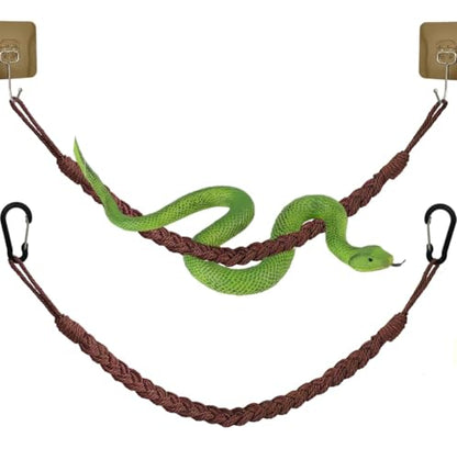 2PCS Snake Climbing Toys, Reptile Tank Terrarium Accessories,Habitat Decor for Lizards,Geckos,Snake Habitat Accessories