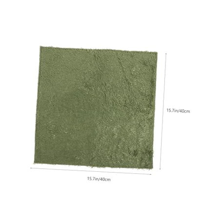 Abaodam Reptile Terrarium Carpet Mat Reusable Fake Moss Bedding for Snakes Lizards Turtles Moisture Retaining Substrate for Climbing Pets Reptile Accessory
