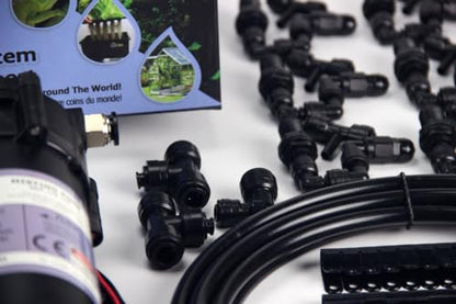 MistKing – Advanced Misting System (3/8” Backbone), 5th Gen | Used by Zoos, Institutions & Hobbyists | Expandable to 70 Nozzles | Fine Mist | 50 Micron Droplets | Upgraded Timer & Components | - size: Version 5, style: Advanced