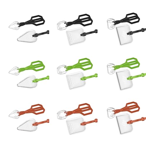 Clear Reptiles Feeding Tongs Gentle Creature Catcher Tool with Ergonomic Grip for Safe Handling Easy - color: Black,b