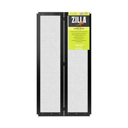 Zilla Pet Reptile Terrarium Fresh Air Screen Cover with Center Hinge 24" x 12" - size: 25.6"L x 13.8"W x 1.8"H