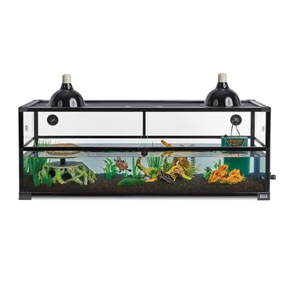 Zilla QuickBuild Aquatic Turtle 60 Gallon Size Holds 26 Gallons of Water Glass Terrarium Habitat, 47" x 15" x 18" - size: 47" x 15" x 18"