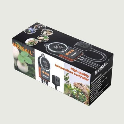 Temperature Controller, for Aquaculture or Plant Seedling, Pet Temperature Controller, Reptile Thermostat, with Overheat Protection and Dualensor Smart Protection - color: MS-60B