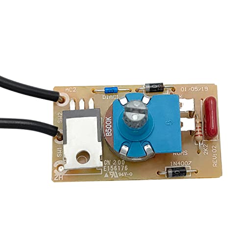 Zing Ear ZE-03 Inline Rotary Dimmer Switch for Table Lamp.Incandescent, 300W MAX Knob Switch Replacement Kit - size: Paper shell