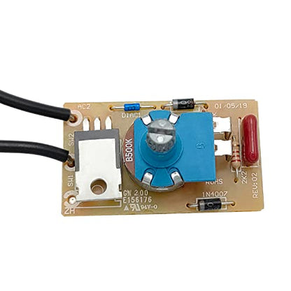 Zing Ear ZE-03 Inline Rotary Dimmer Switch for Table Lamp.Incandescent, 300W MAX Knob Switch Replacement Kit - size: Paper shell