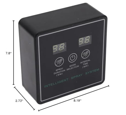 Reptile Fogger, Smart Spray System, 360 Degree Adjustable Misting Nozzles, Automatic Timing Humidifier, for Terrarium Use and Reptile Habitats