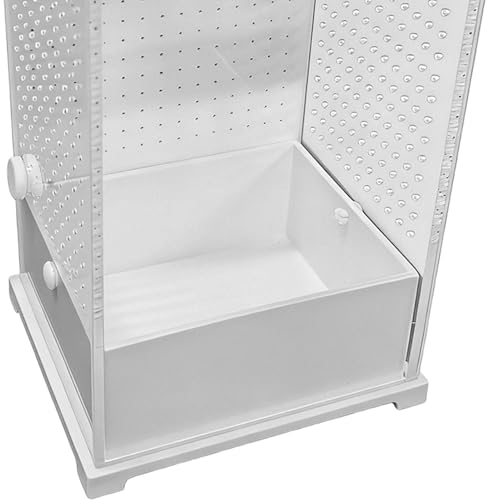 Clear Terrarium, Mantis Habitat Tank, Reptile Cage with Easy Viewing Design, Enclosure with Removable Lid, Acrylic Cage Ventilation Slots, Nesting Habitat for Breeding and Feeding - size: Large