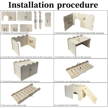 Bearded Dragon Hide Reptile Basking Platform Leopard Gecko Hideout Bearded Dragon Tank Accessories with Reptile Slate Rock for Crested Gecko Chameleon Corn Snake