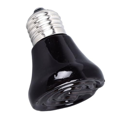 Ceramic Heat Emitter, Heat Lamp Bulbs No Light Emitting Heat Bulbs Ceramic Heat Emitter Reptile Heat Lamp for Chicken Cats Parrots (100w)