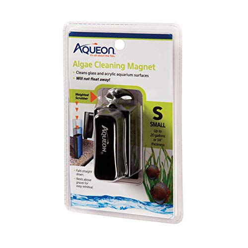 Aqueon Aquarium Algae Scraper, Fish Tank Magnetic Glass Cleaner for Glass/Acrylic, Small - size: Small