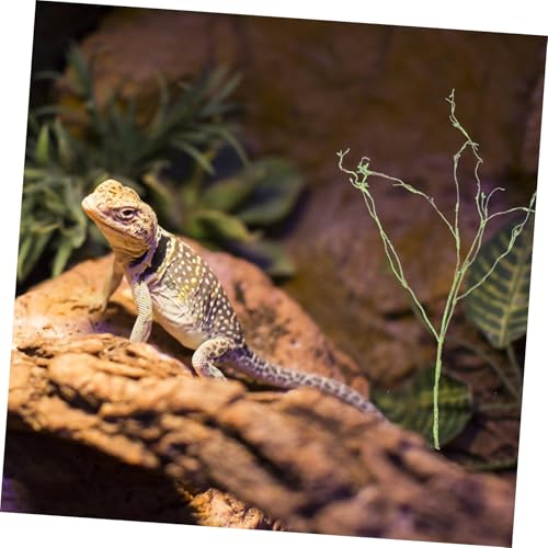 VICASKY Reptile Climbing Vine Decor for Terrarium Fake Vine Plant Suction Cup Realistic Reptile Tank Landscape Accessory for Lizards Snakes and Spiders