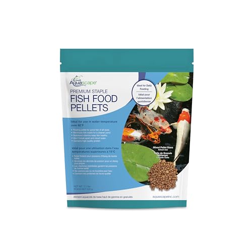 Aquascape Premium Staple Pond and Koi Fish Food, Mixed Pellet Size, 1.1 Pound (500 g), 81050 - size: 1.1 Pound (Pack of 1)