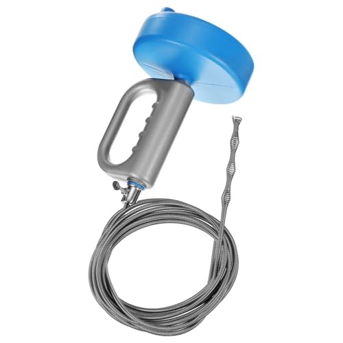 HARFINGTON Drain Augers 16 Ft Stainless Steel Flexible Plumbing Auger Hair Drain Cleaner Tool Toilet Auger Clog Remover Tool for Kitchen Bathroom Shower Sink Toilet Bathtub, Blue - size: 5m