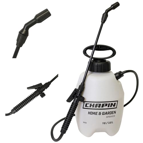 Chapin 16100 Pump Sprayer, 1‑Gallon, Lawn & Garden, Translucent Poly Tank, Adjustable Cone Nozzle, Ergonomic Handle & in‑Tank Filter for Herbicides, Pesticides, Fertilizers & Cleaning Tasks - size: 1 Gallon