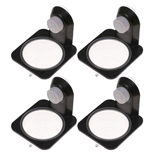 BESPORTBLE 8pcs Reptile Food Bowl Durable Black Feeding Dish for Lizard Gecko Iguana and More Space-Saving Design Easy Clean Features Suitable for Tanks and Boxes