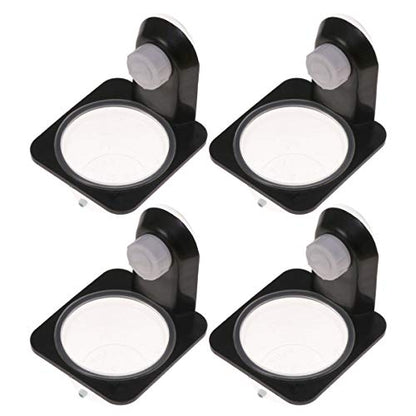 BESPORTBLE 8pcs Reptile Food Bowl Durable Black Feeding Dish for Lizard Gecko Iguana and More Space-Saving Design Easy Clean Features Suitable for Tanks and Boxes