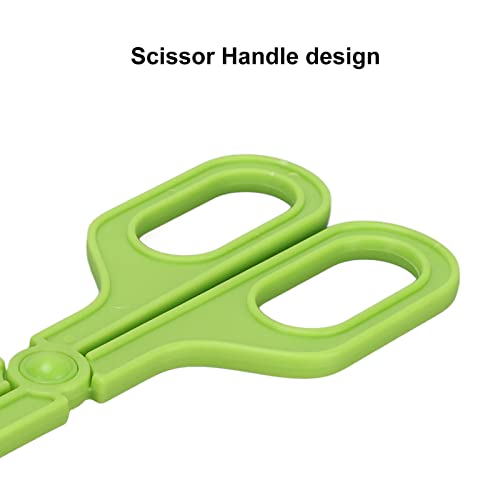 Reptile Feeding Clamp Poop Tongs Reptile Feeding Tool Reptile Poop Scoop with Vents for Tortoise Lizard Spider (Green) hamster poop scoop