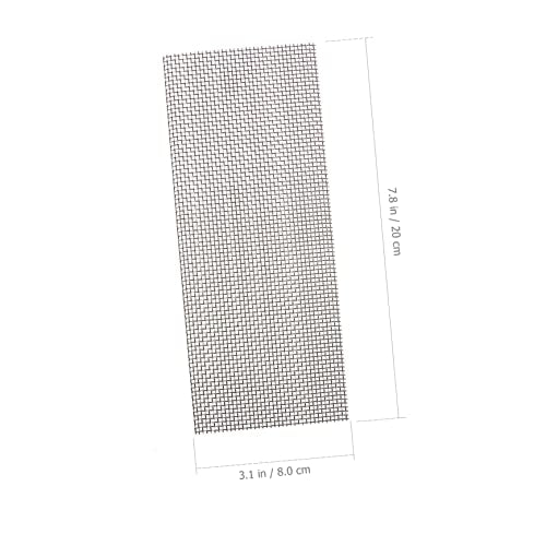 ORFOFE 10pcs Stainless Steel Wire Mesh Pad for Aquarium Grass Plant Net for Fish Tank Decoration Underwater Plant Fixing Sturdy - Grass and Moss - size: 20x8cm