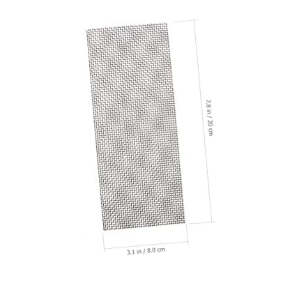 ORFOFE 10pcs Stainless Steel Wire Mesh Pad for Aquarium Grass Plant Net for Fish Tank Decoration Underwater Plant Fixing Sturdy - Grass and Moss - size: 20x8cm