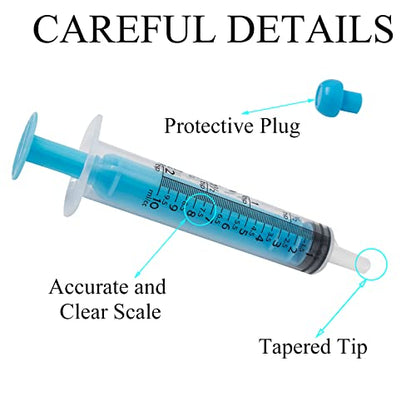 4Pcs Animal Syringe Feeder Chromatic Plastic Syringe Pet Feeding for Puppies, Cat, Rabbits and Other Baby Animals Measuring Tools for Scientific Labs, Oil or Glue Applicator (10ml)