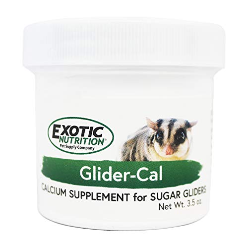 Exotic Nutrition Glider-Cal (3.5 oz.) - Calcium Supplement for Sugar Gliders - Prevents Hind Leg Paralysis