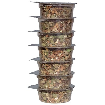 Healthy Herp Veggie Mix Instant Meal for Reptiles - Nutritious Bearded Dragon Accessories, Bearded Dragon Food - Made in USA - Quick Prep, for Box Turtles, Lizards, Tortoises - 7 x 0.16 oz (4.6g) Cups - size: 1.12 Ounce (Pack of 1), style: 7-Pack Cups